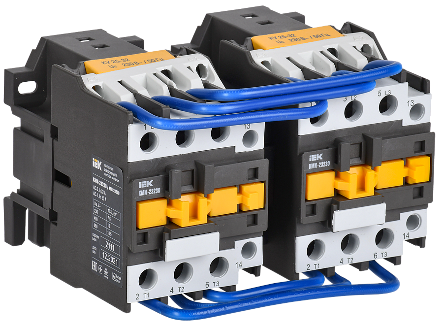 контактор кми-23230 реверс 32а 230в/ас3 2но iek