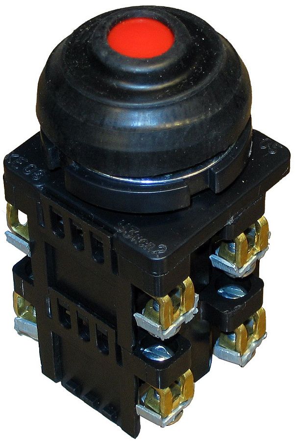 кнопка ке-082/3 красная 2з+2р ip54