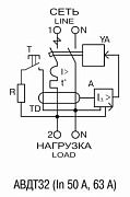 автоматический выключатель дифференциального тока авдт32 c50 100mа iek