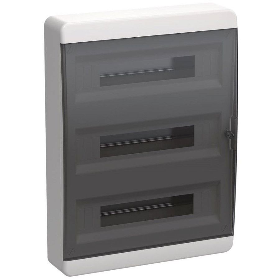 tekfor корпус пластиковый щрн-п-54 ip41 черная прозрачная дверь iek