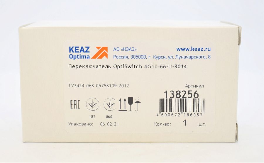 переключатель optiswitch 4g10-66-u-r014