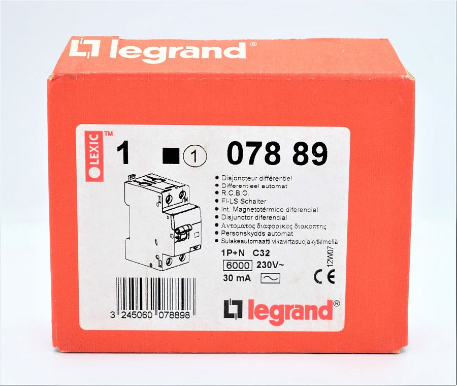 дифавтомат 1p+n 32a 30mа тип ас legrand