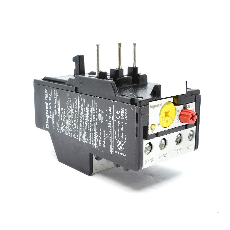 реле тепловое rtx-1 (14,5-18а) 1н.о+1н.з (типоразмер 1) legrand (29467) 