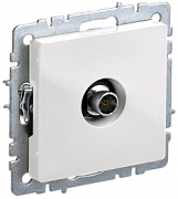 brite розетка tv оконечная ртв11-0-брб белый iek