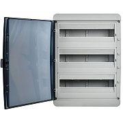 tekfor корпус пластиковый кмпн-54 ip65 черная прозрачная дверь iek