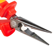 длинногубцы диэлектрические 160 мм серия профи для работ под напряжением до 1000 в, стандарт vde (квт) 