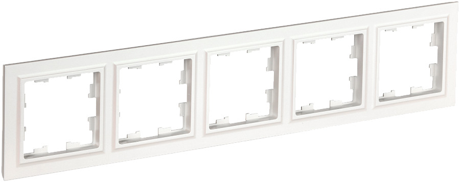 brite рамка 5-местная ру-5-брб белый iek