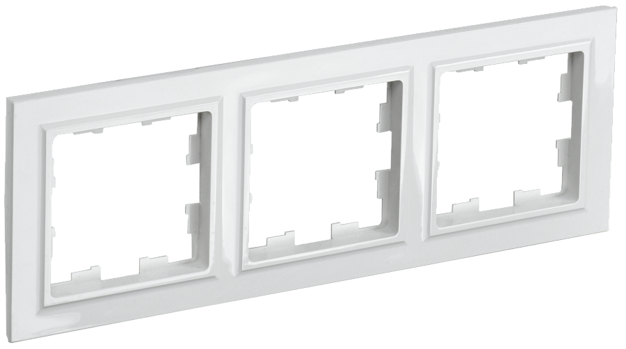 brite рамка 3-местная ру-3-брб белый iek