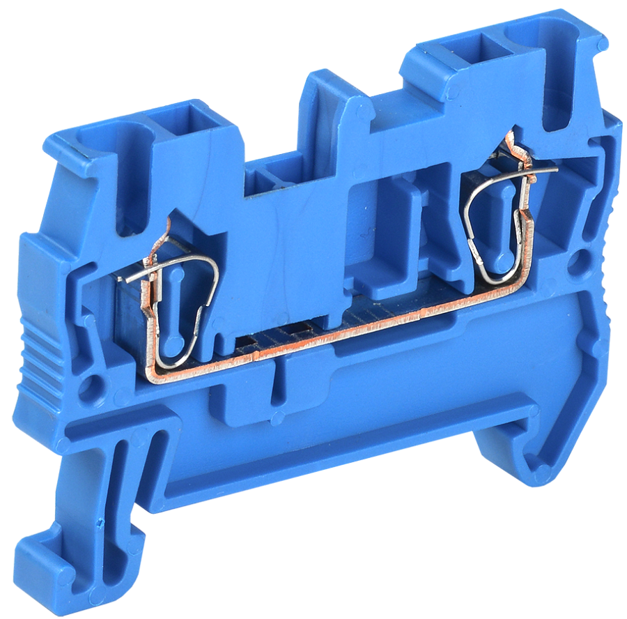 клемма пружинная кпи 2в-2,5 31а синяя iek 