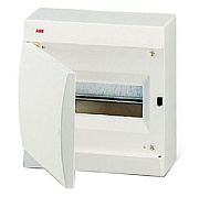 корпус пластиковый накладной 8 модулей дверь белая unibox ip40 (215х220х105мм) 122380008 abb
