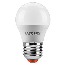 Лампа LED G45 шар 6Вт 3000К E27 WOLTA