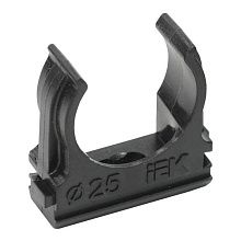 ELASTA Держатель с защелкой CF25 черный IEK