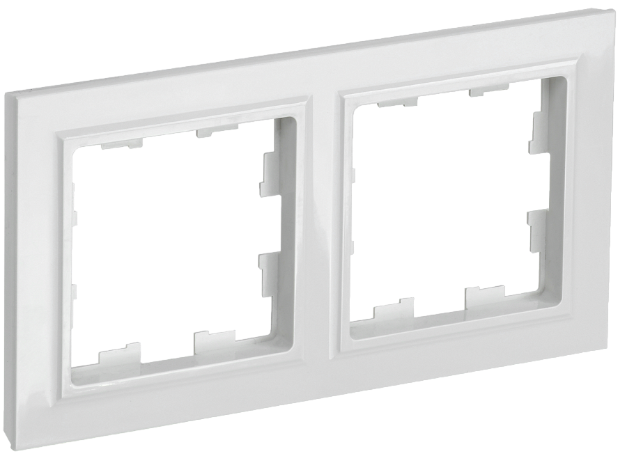 brite рамка 2-местная ру-2-брб белый iek