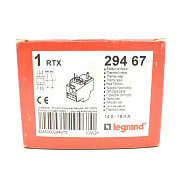 реле тепловое rtx-1 (14,5-18а) 1н.о+1н.з (типоразмер 1) legrand (29467) 