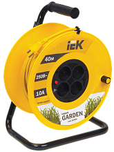 Катушка УК40 с термозащитой 4 места 2P/40м 2х1,0мм2 GARDEN IEK