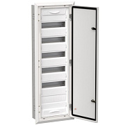 titan 5 корпус металлический щрв-72 (1х72) 1005х365х130мм ip31 белый (одна дверь) iek