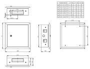 titan 5 корпус металлический щрв-12 (1х12) 380х365х130мм ip31 серый (одна дверь) iek