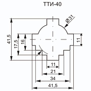 трансформатор тока тти-40 400/5а 5ва 0,5s iek