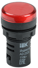 Лампа AD22DS(LED) матрица d=22мм красный 24В АС/DC IEK