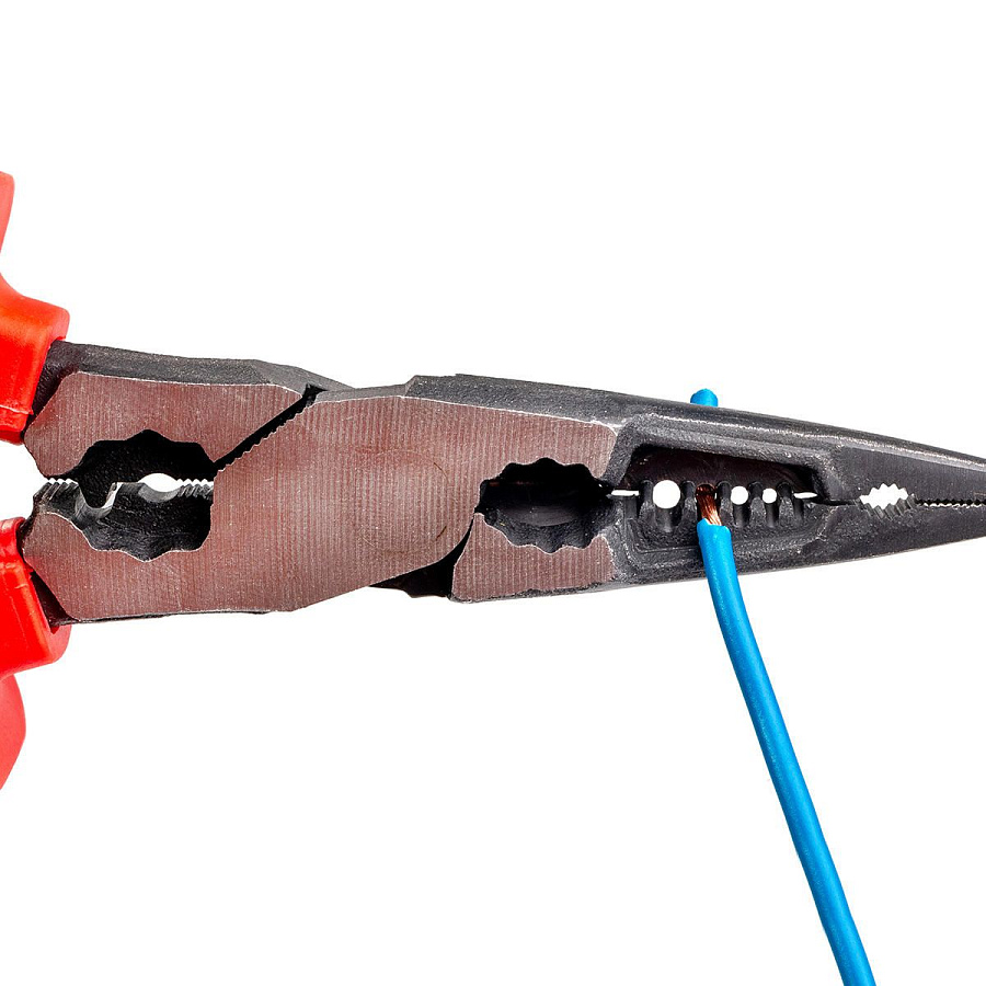 длинногубцы многофункциональные диэлектрические 200 мм серия стандарт для работ под напряжением до 1000 в (квт) 