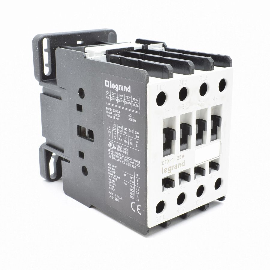 контактор ctx-1 25а 400в legrand
