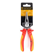 длинногубцы диэлектрические 160 мм серия профи для работ под напряжением до 1000 в, стандарт vde (квт) 