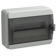 tekfor корпус пластиковый кмпн-12 ip65 черная прозрачная дверь iek