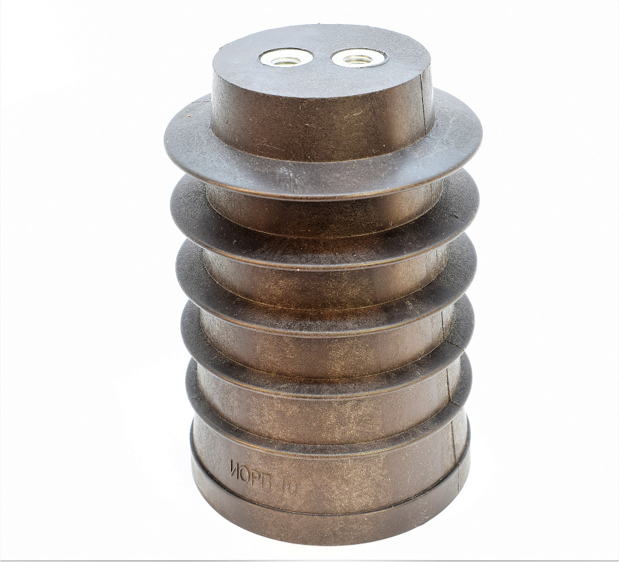 изолятор иорп-10-00а полимерный (аналог иор-10-3,75 ll у3) (отверстия: 2хм8, м12), d80х120мм 