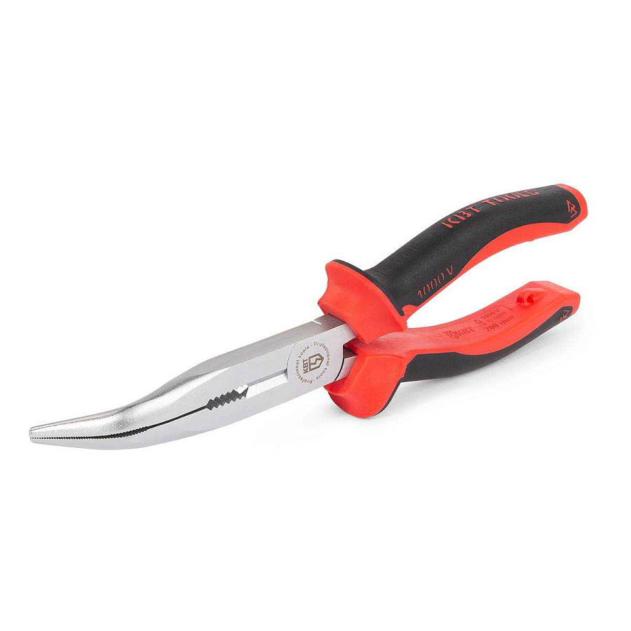 длинногубцы изогнутые диэлектрические 200 мм серия стандарт для работ под напряжением до 1000 в (квт) 