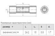 гильза гси  1,5 мм2 (0,25-1,5мм2) красная (™квт) упак.100шт.