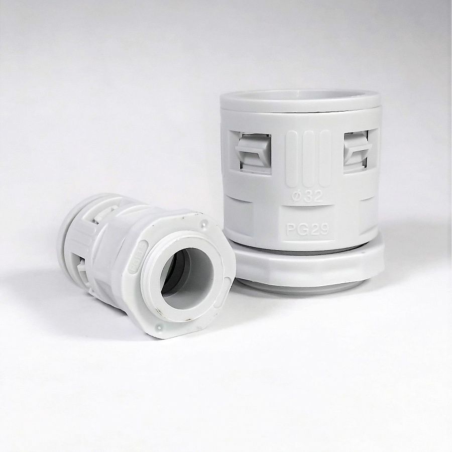 муфта вводная для гофрированных труб серая вм-гт-20 (промрукав)