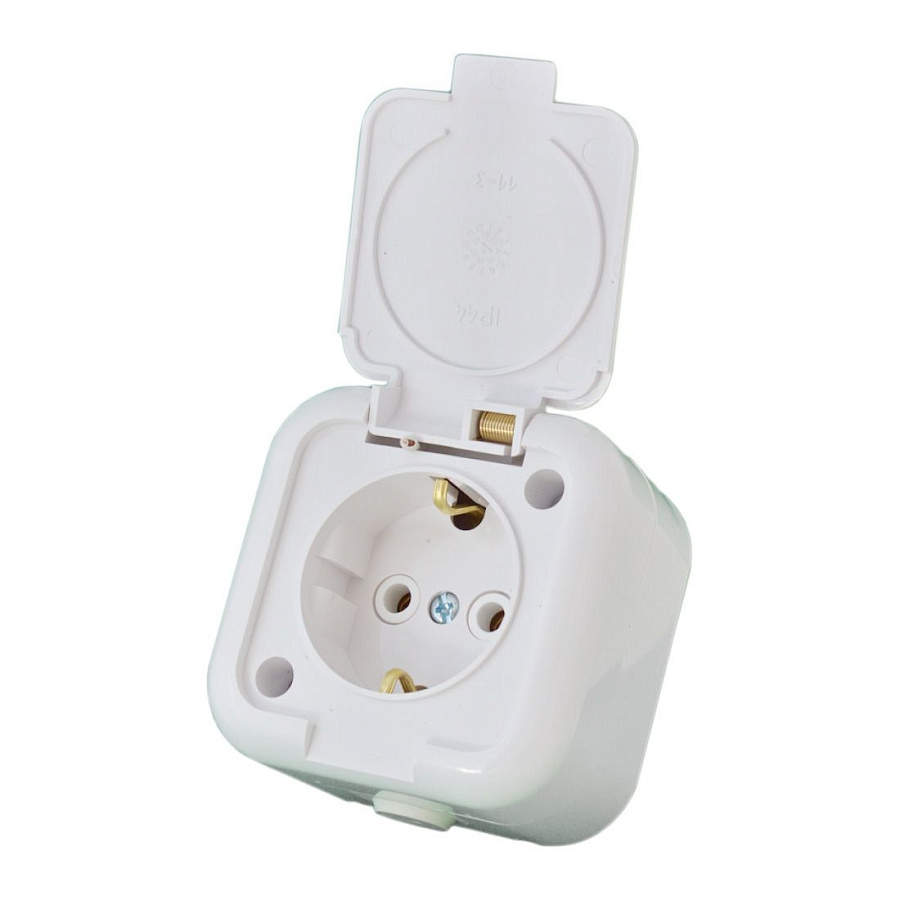 розетка брызгозащищенная ip44