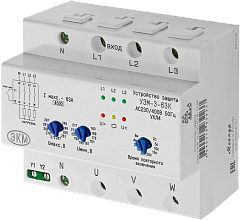 Устройство защиты многофункциональное УЗМ-3-63К 63А 3-х фазное (Меандр)