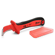 нож нми-01а диэлектр., изогнутое лезвие с «пяткой» (квт) *  