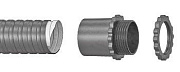 муфта вводная  mbп-25 для металлорукава пластик (упак.50шт.) (fortisflex)
