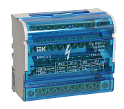 шины на din-рейку в корпусе (кросс-модуль) шнк 4х11 3l+pen iek 