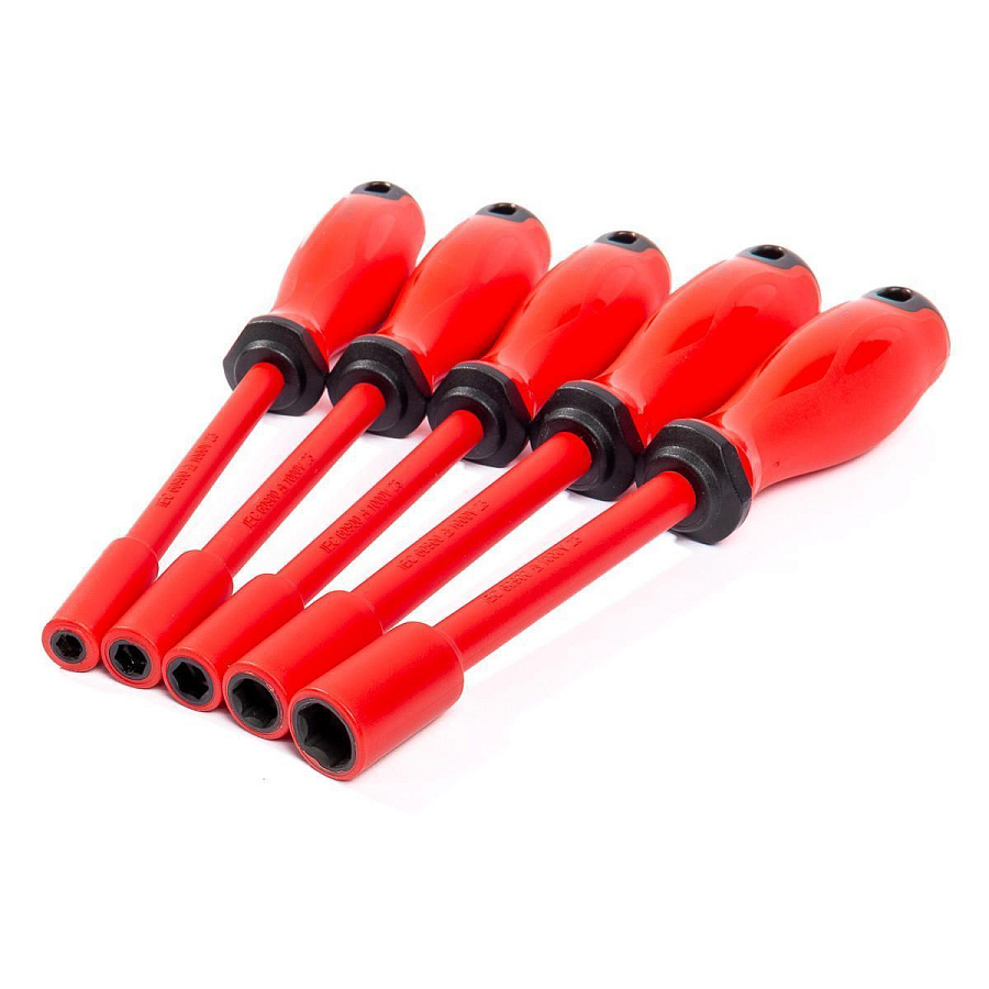 набор диэлектрических торцевых отверток нио-2205-т серия профи (квт) 