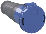 розетка переносная сси-233 63а 2p+pe 200-250в ip54 iek 