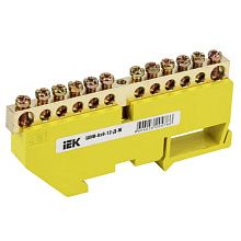 Шина PE "земля" на DIN-изоляторе ШНИ-6х9-12-Д-Ж IEK