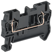 клемма пружинная кпи 2в-2,5 31а черный iek 