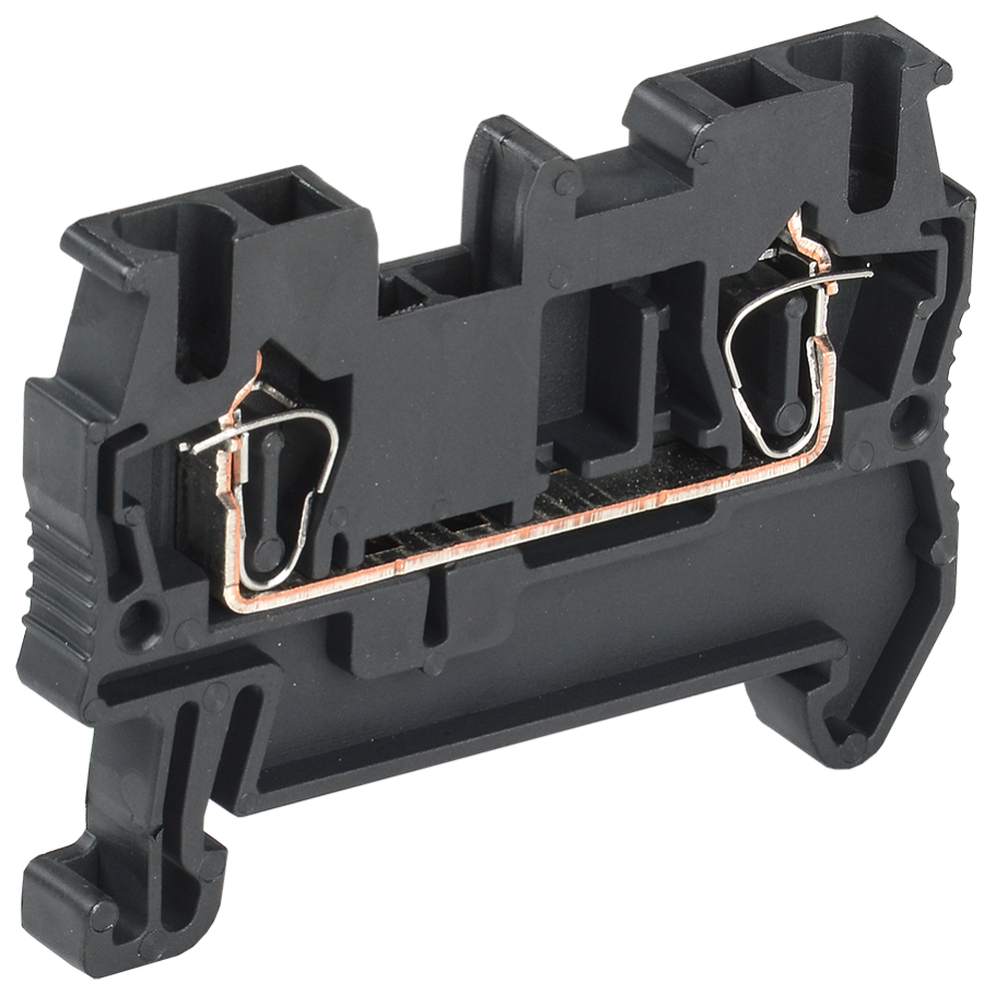 клемма пружинная кпи 2в-2,5 31а черный iek 