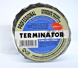 Изолента ПВХ Terminator IZRM 513  51мм*3м, толщина 1.65мм, самовулканизирующаяся, резиновая мастика