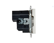 brite розетка 1-местная с заземлением с защитными шторками 16а с usb a+c 18вт рюш11-1-брб белый iek