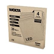 панель светодиодная ulpd36w60-04 36вт 4000к призма 595х595х19мм ip20 (wolta)
