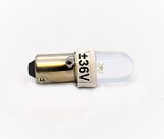 светодиодная коммутаторная лампа скл 8а-бп-2-36 прозрачная, м8