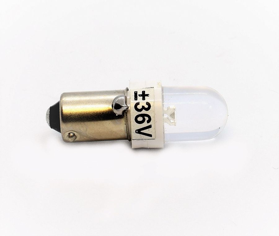 светодиодная коммутаторная лампа скл 8а-бп-2-36 прозрачная, м8