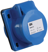 розетка встраиваемая сси-413 2р+е 16а 200-250в ip44 iek 