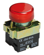 индикатор lay5-bu64 красного цвета d22мм iek