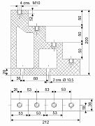 изолятор ступенчатый ис4-50 (м10) силовой с болтом иэк 