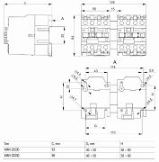 контактор кми-23230 реверс 32а 230в/ас3 2но iek